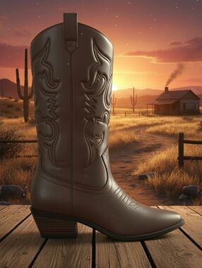 Lasso By J. Adams Vegan Leather Cowboy Western Boots